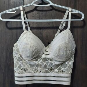 Crop top/bra top zipper back Entry size L